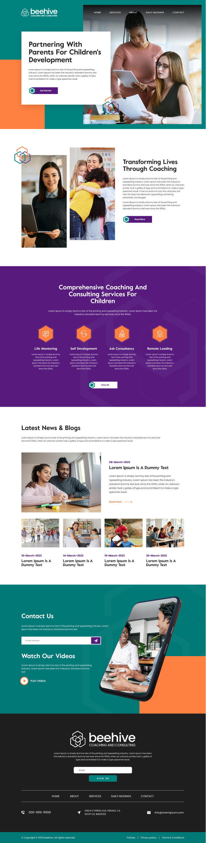 Web Design by Hafsa Fatymah for this project | Design #30345457