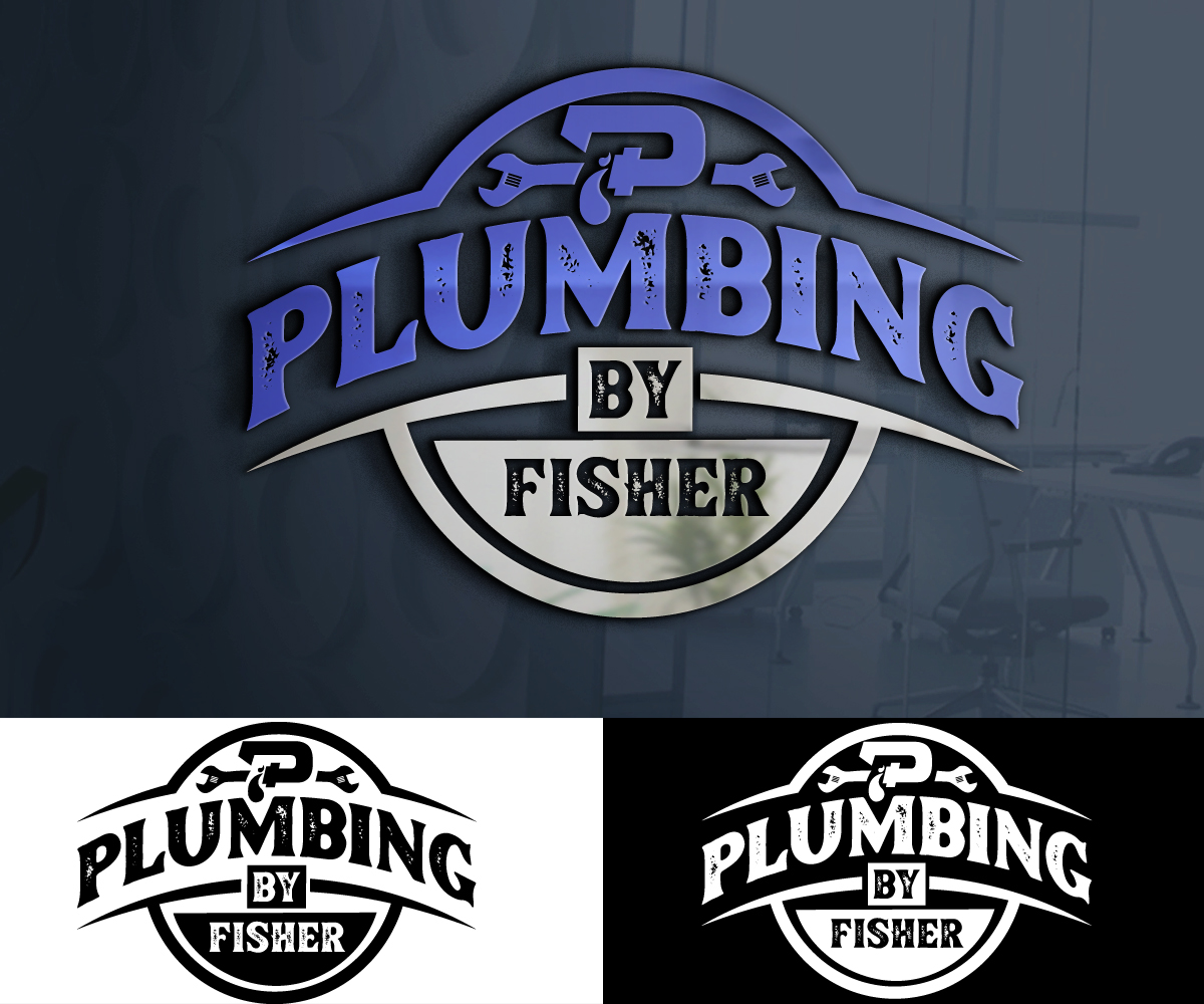 Logo Design by 24ksunny for Plumbing By Fisher, Inc. | Design #30328047