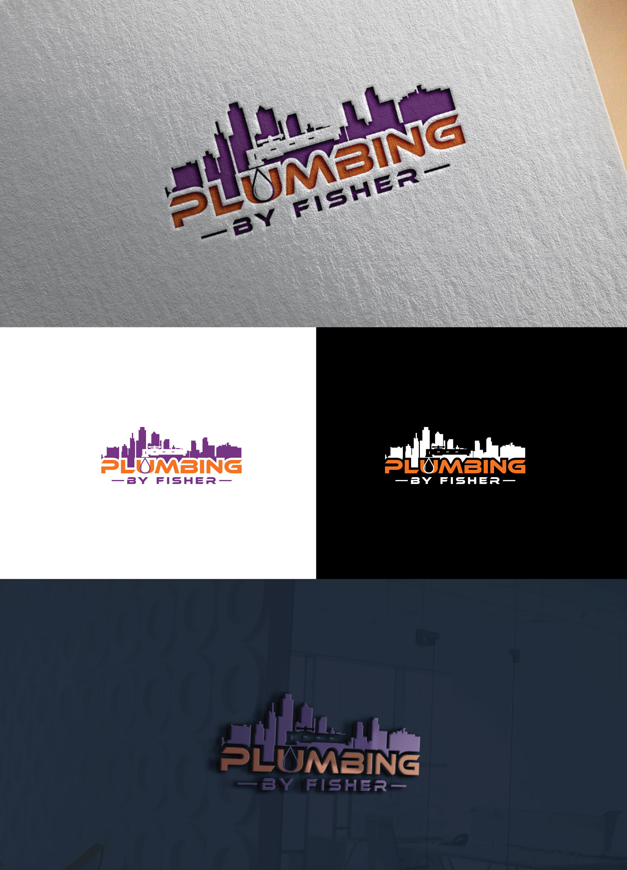 Logo Design by RRR Design for Plumbing By Fisher, Inc. | Design #30332395