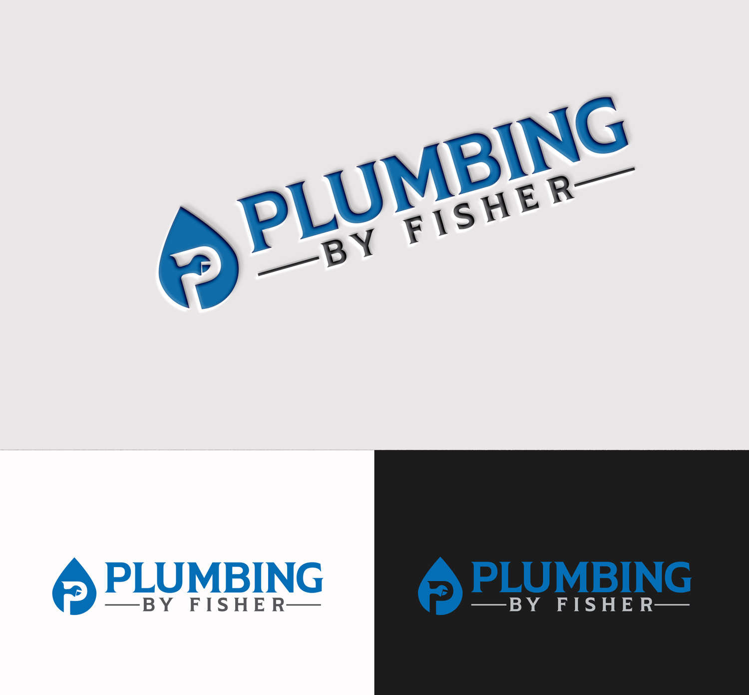 Logo Design by M Art & Design for Plumbing By Fisher, Inc. | Design #30328750
