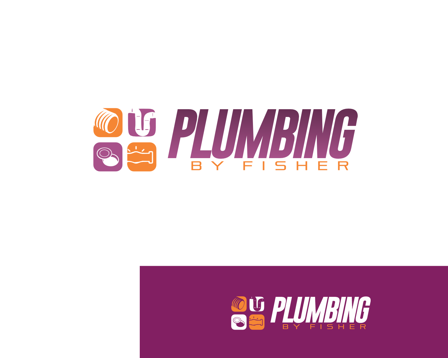 Logo Design by AwesoMind for Plumbing By Fisher, Inc. | Design #30364838