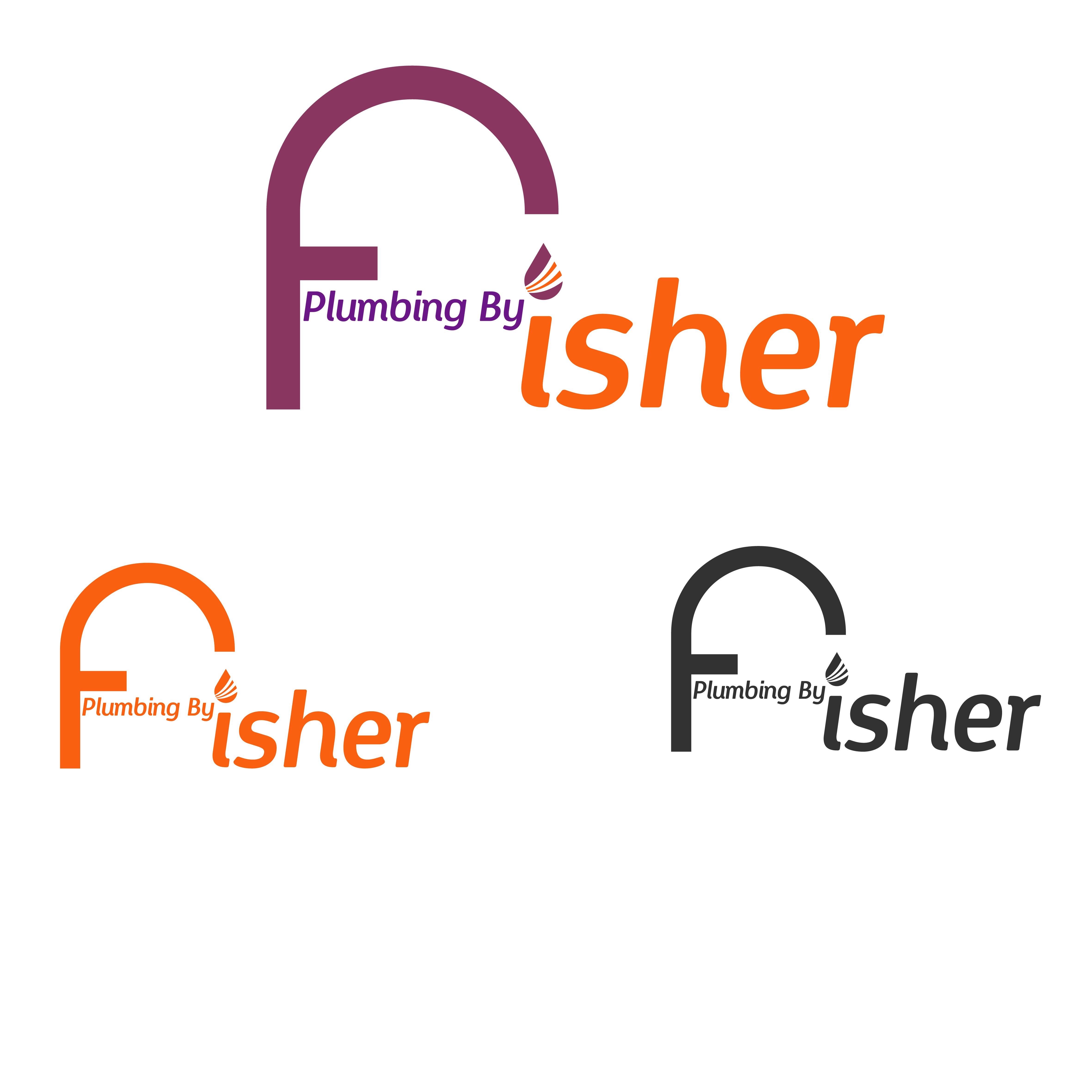 Logo-Design von Sgyn Id für Plumbing By Fisher, Inc. | Design #30365323