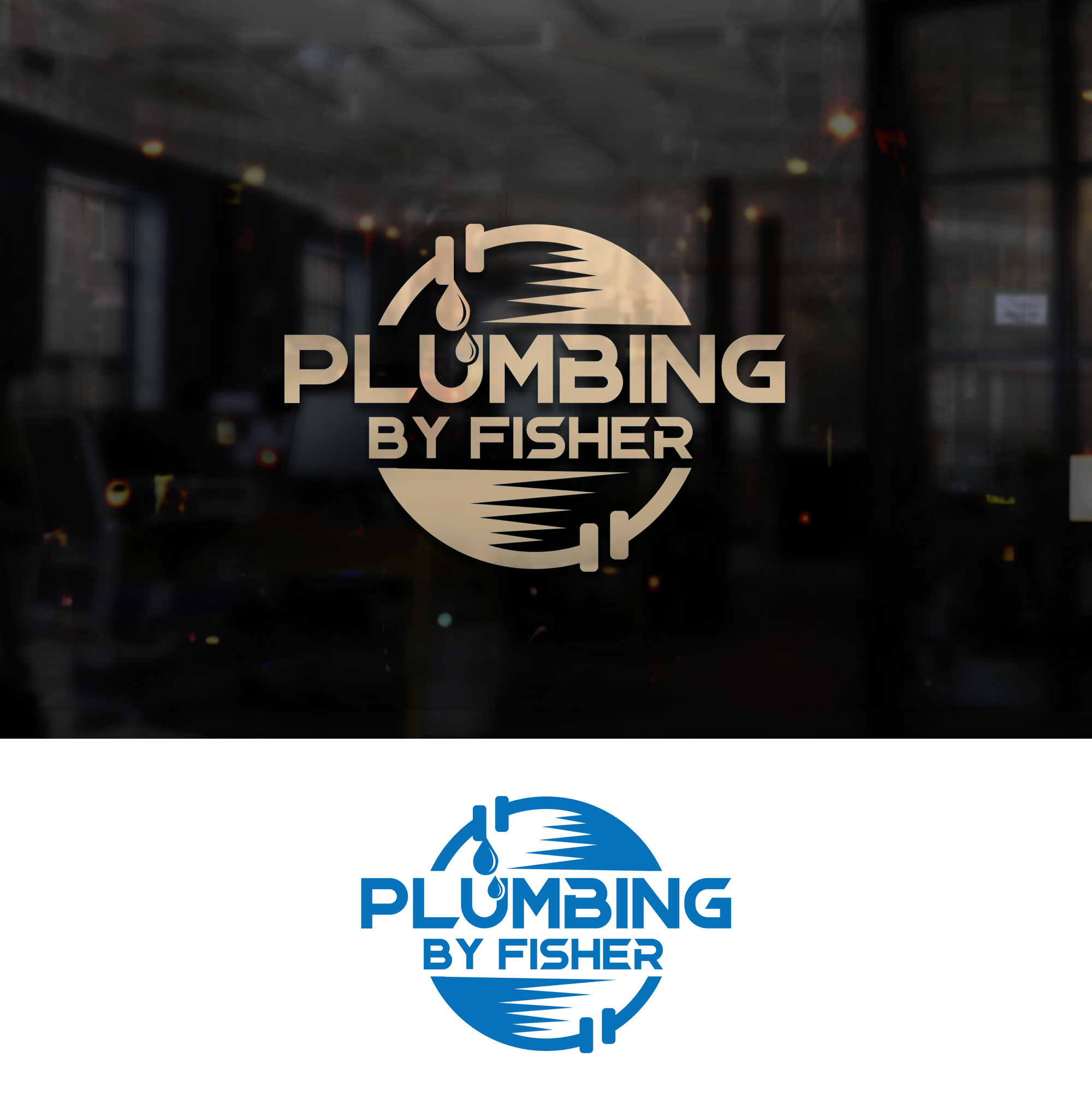 Logo Design by Impressive Sol for Plumbing By Fisher, Inc. | Design #30329408