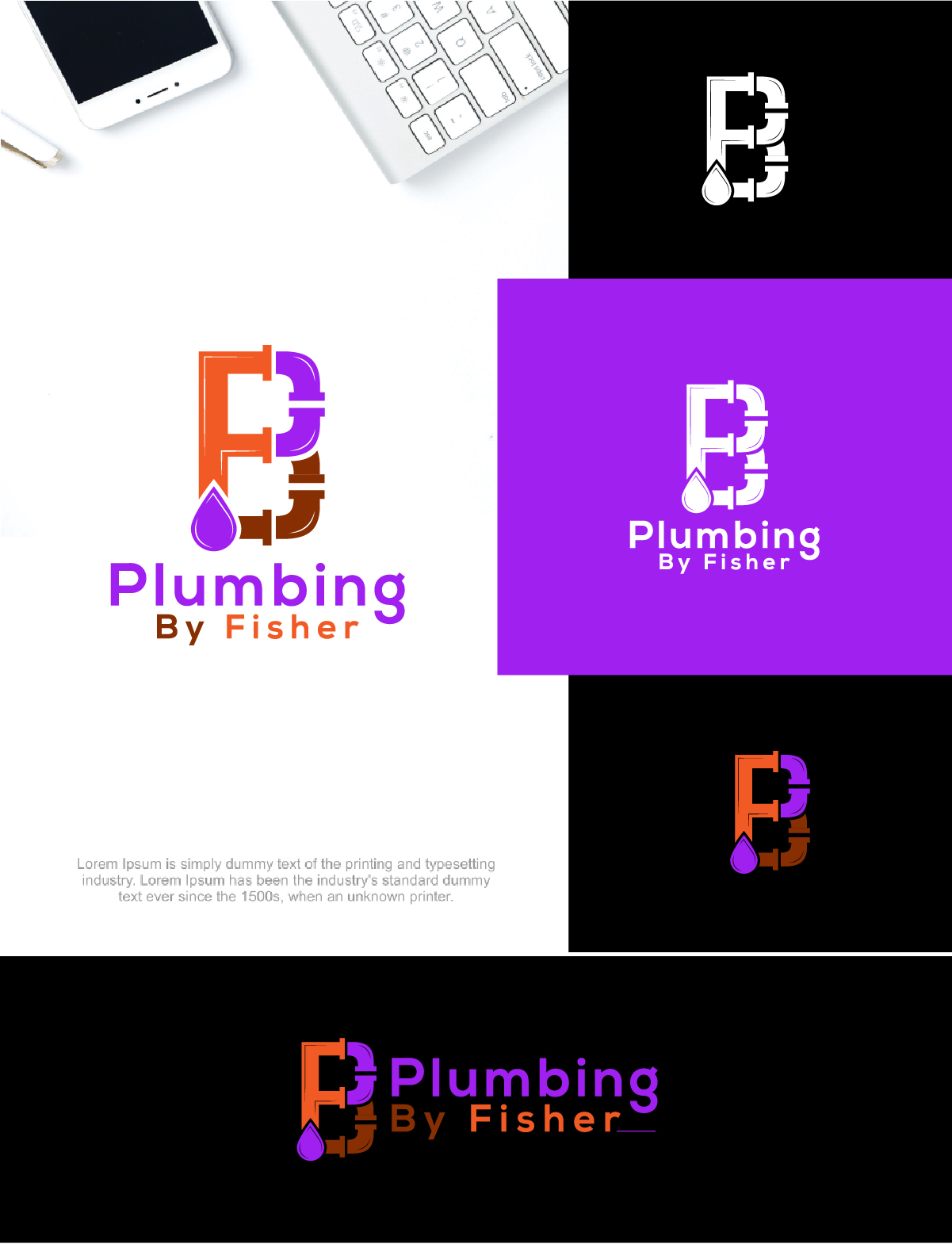Logo-Design von Deziners Zone für Plumbing By Fisher, Inc. | Design #30329778