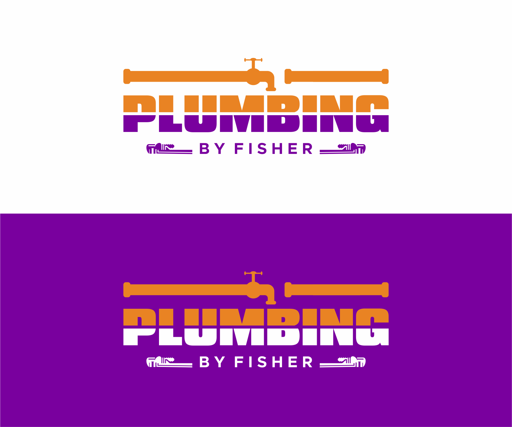 Logo Design by Sibyle for Plumbing By Fisher, Inc. | Design #30328881