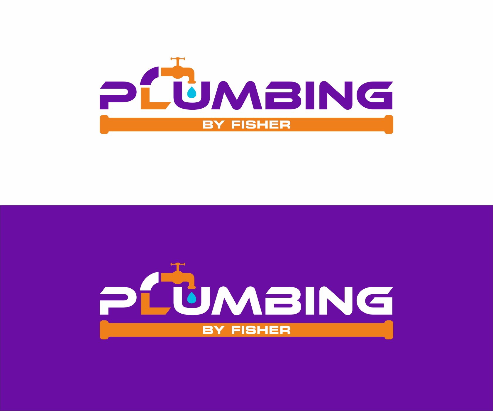 Logo Design by Sibyle for Plumbing By Fisher, Inc. | Design #30328958