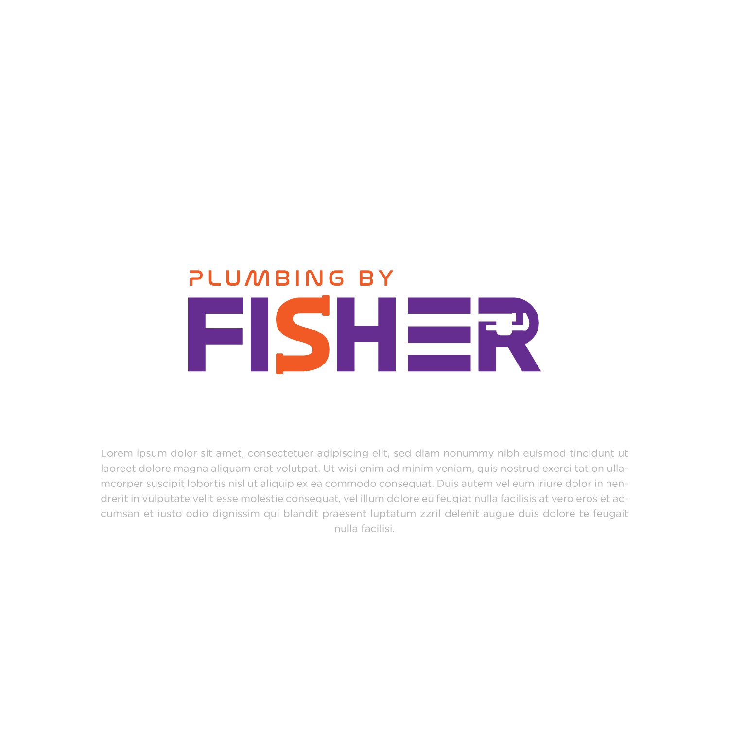 Logo Design by Abdul 20 for Plumbing By Fisher, Inc. | Design #30328490