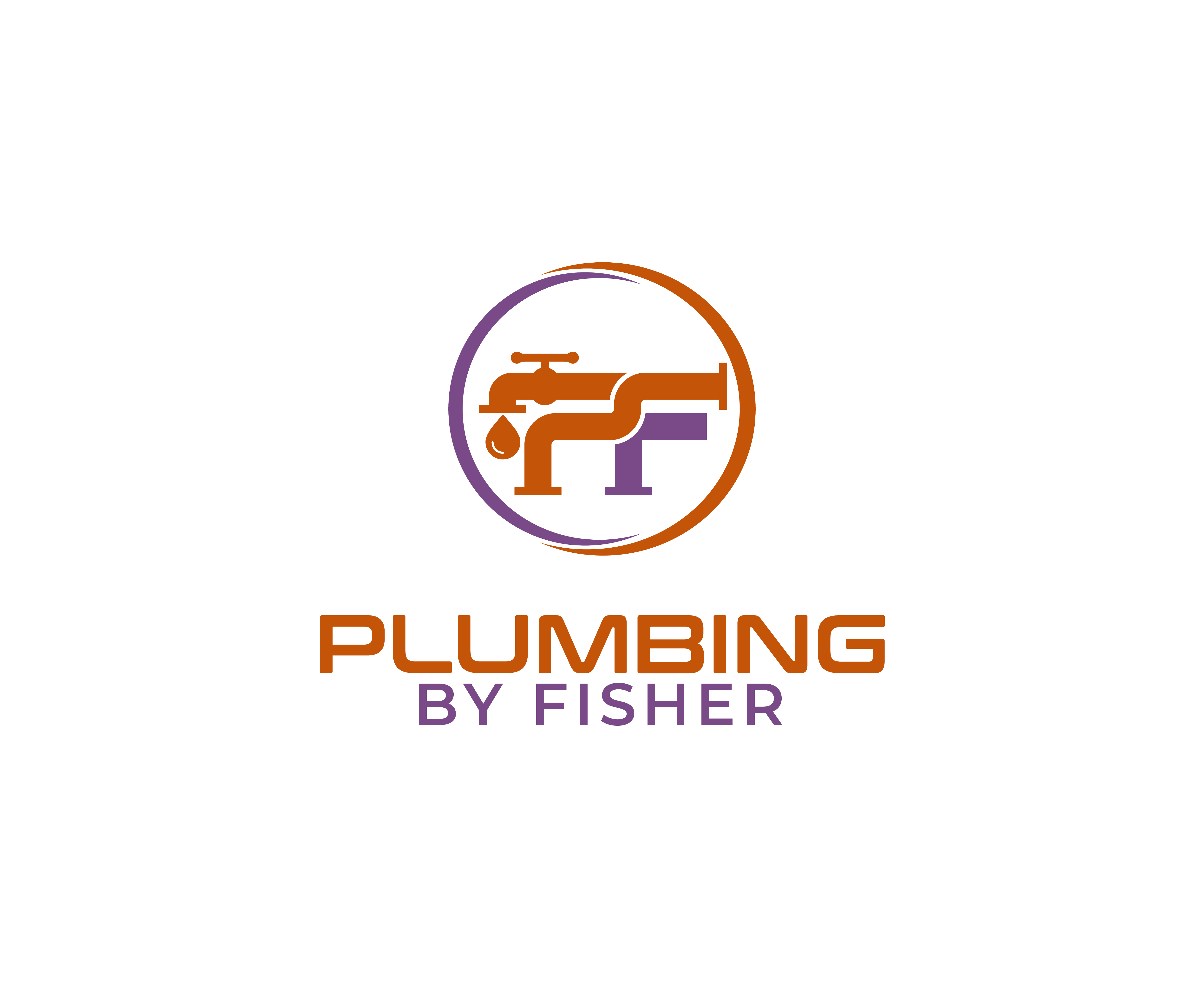 Logo-Design von Abyan Shaqeel für Plumbing By Fisher, Inc. | Design #30364021