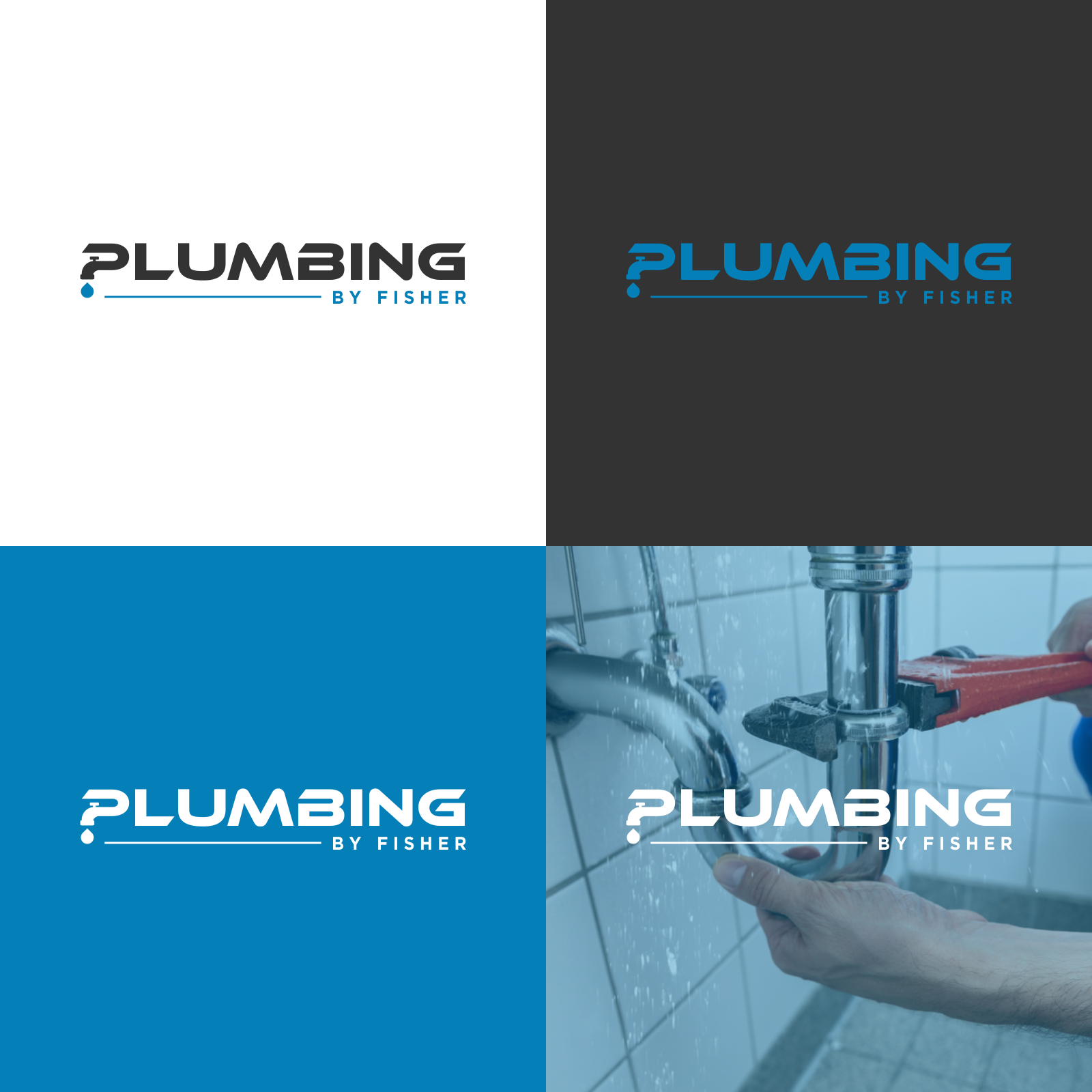 Logo Design by M.Syaiful Huda for Plumbing By Fisher, Inc. | Design #30329045