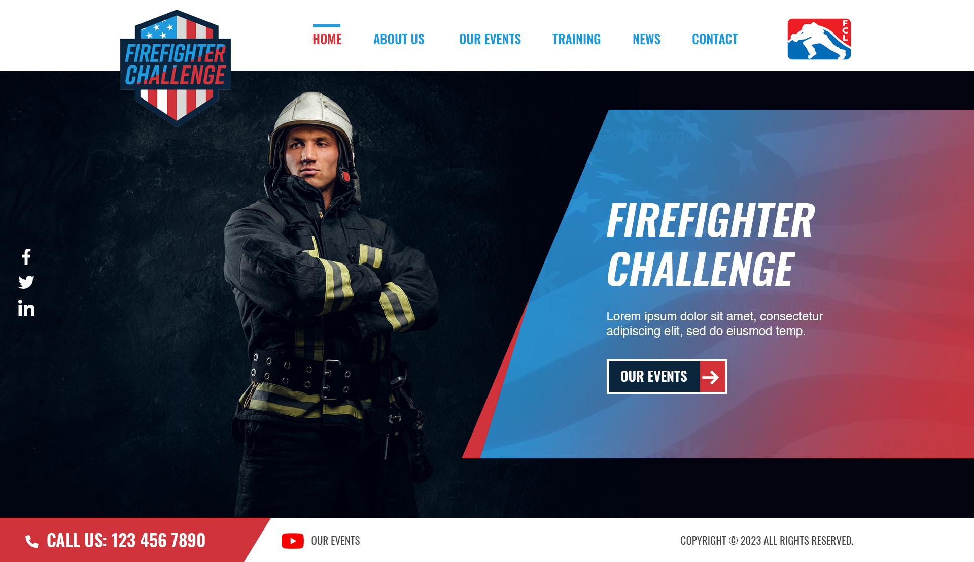 Diseño Wordpress por MAHABA para First Responder Institute | Diseño #30330005