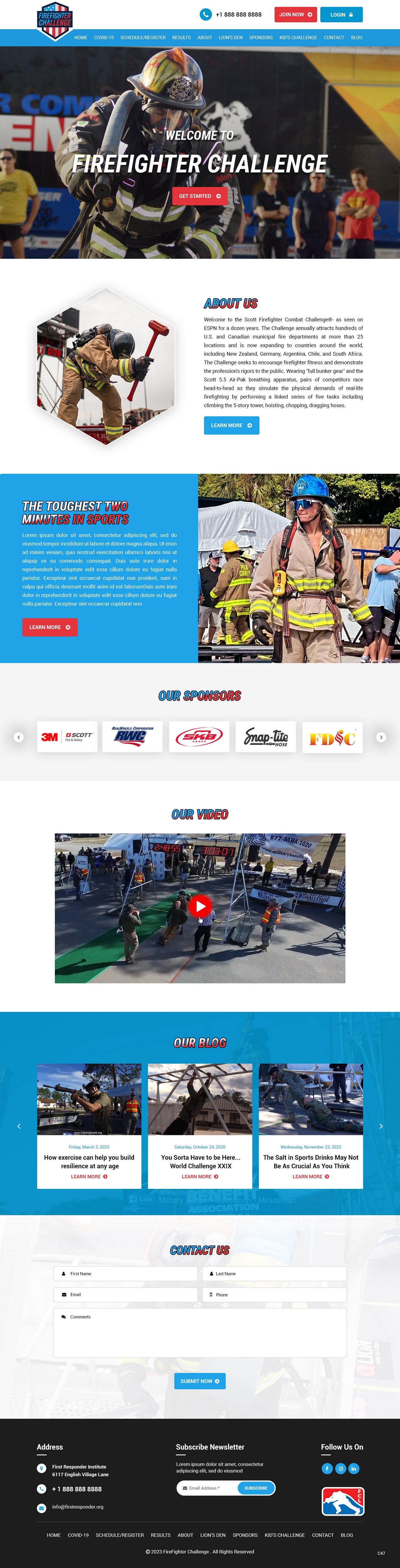 Wordpress Design by pb for First Responder Institute | Design #30331994