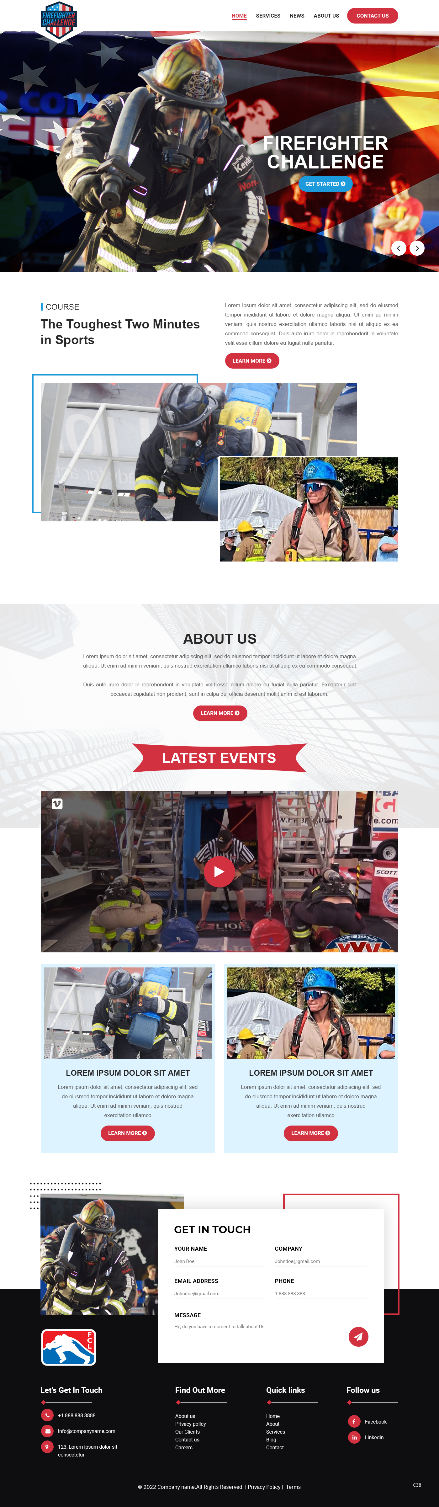 Wordpress Design by pb for First Responder Institute | Design #30331995