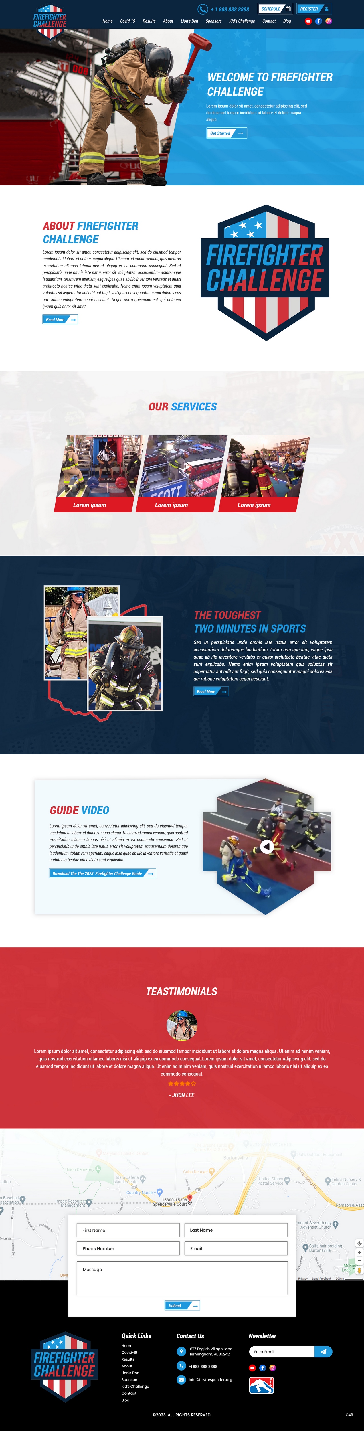 Wordpress Design by pb for First Responder Institute | Design #30332001