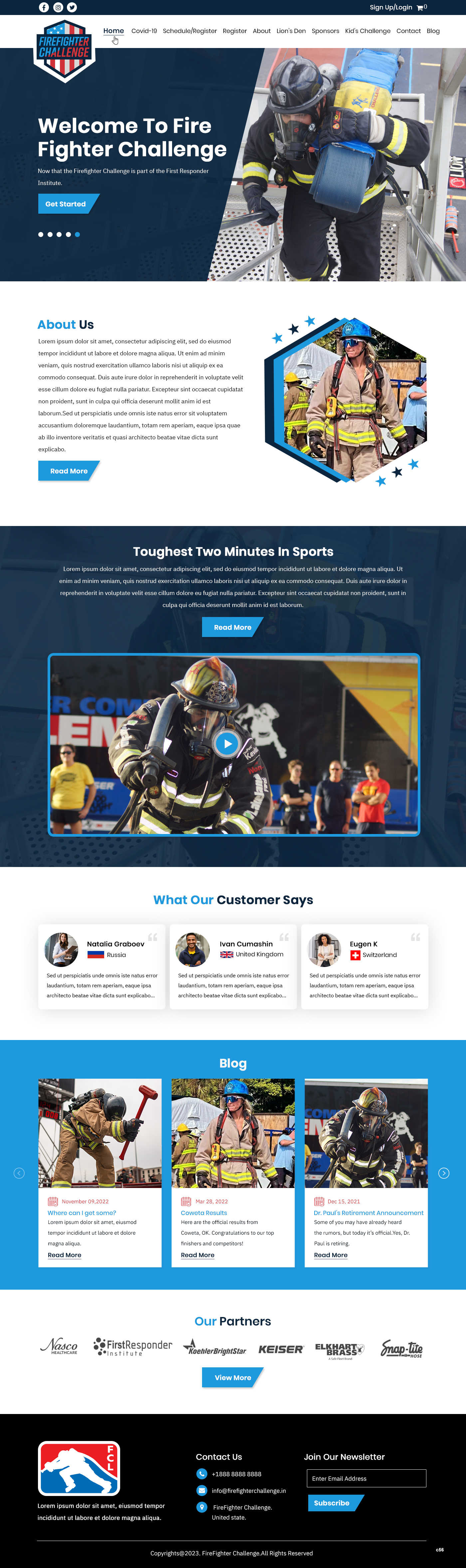 Wordpress Design by pb for First Responder Institute | Design #30332002