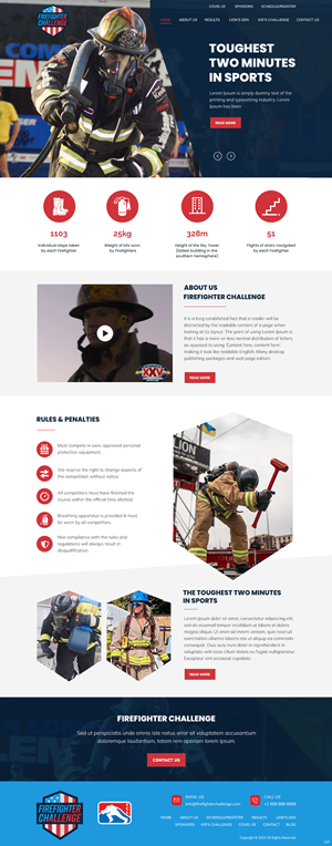 Wordpress Design by pb for First Responder Institute | Design: #30332007