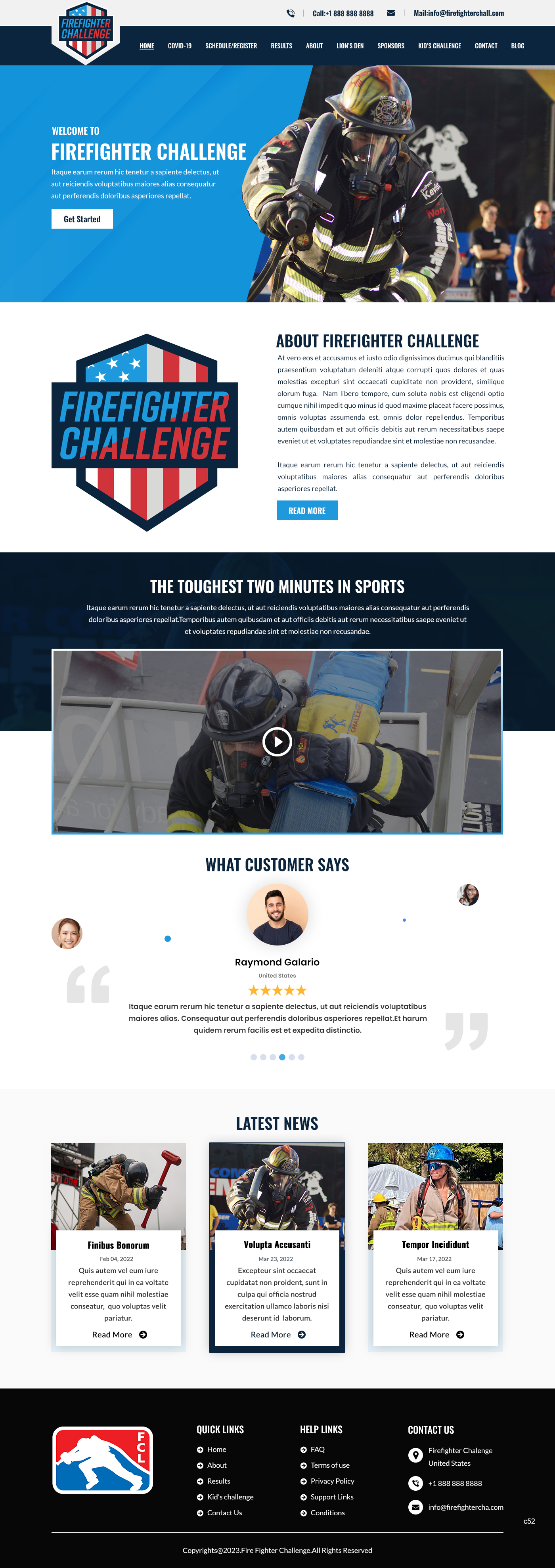 Wordpress Design by pb for First Responder Institute | Design #30337608