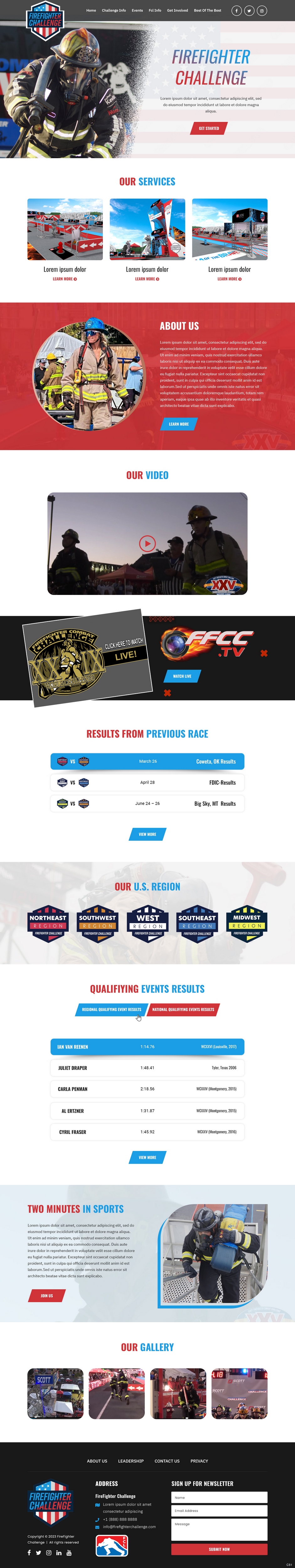 Wordpress Design by pb for First Responder Institute | Design #30356515