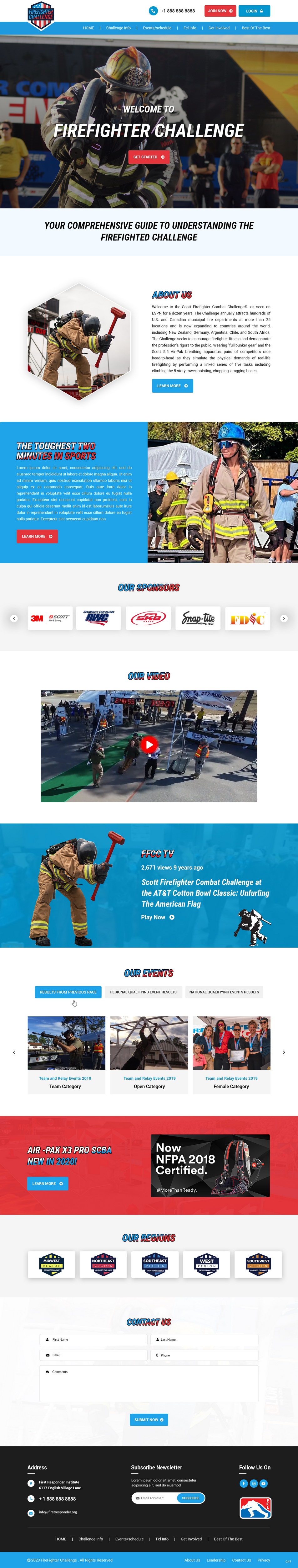 Wordpress Design by pb for First Responder Institute | Design #30356517