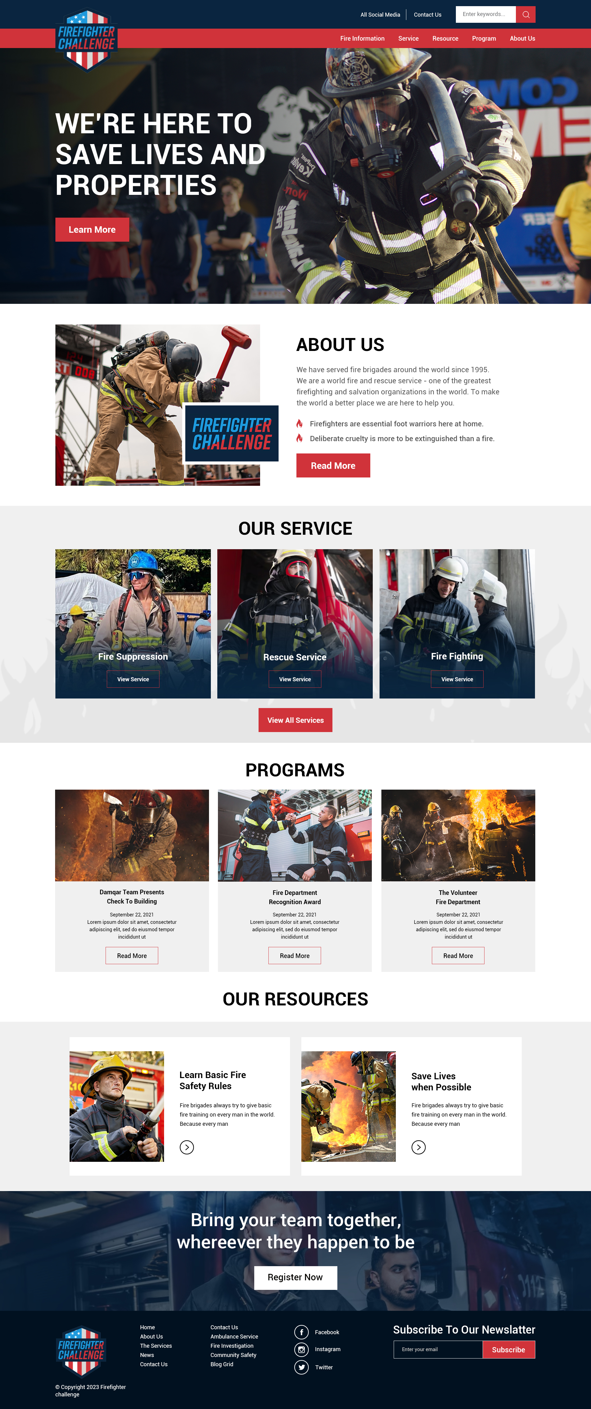 Design Wordpress par creative.bugs pour First Responder Institute | Design #30336108