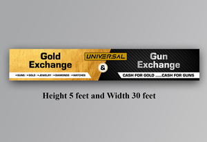 Signage Design by ecorokerz for UNIVERSAL PAWN & GUN EXCHANGE | Design: #30379806