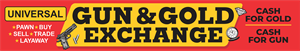Signage Design by typefdesign for UNIVERSAL PAWN & GUN EXCHANGE | Design: #30373399