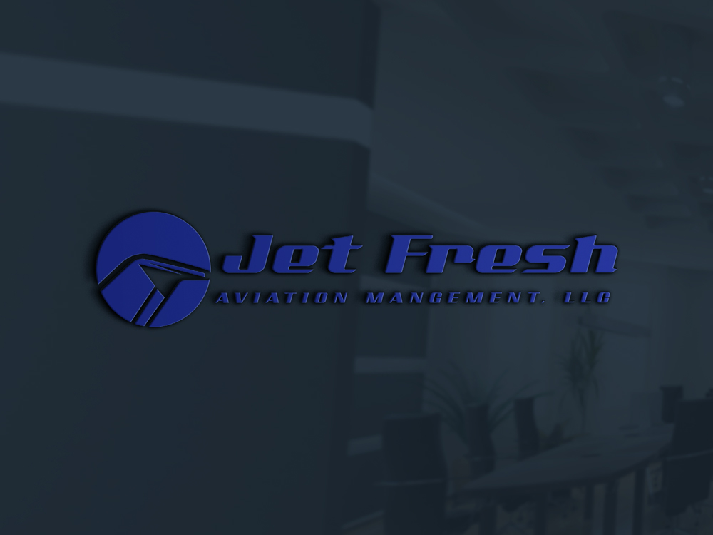 Logo Design by Uhm@design for Jet Fresh Aviation Management, LLC.  | Design #30339844