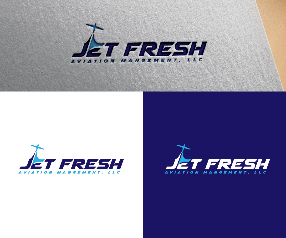 Logo Design by RS_Design for Jet Fresh Aviation Management, LLC.  | Design #30352714
