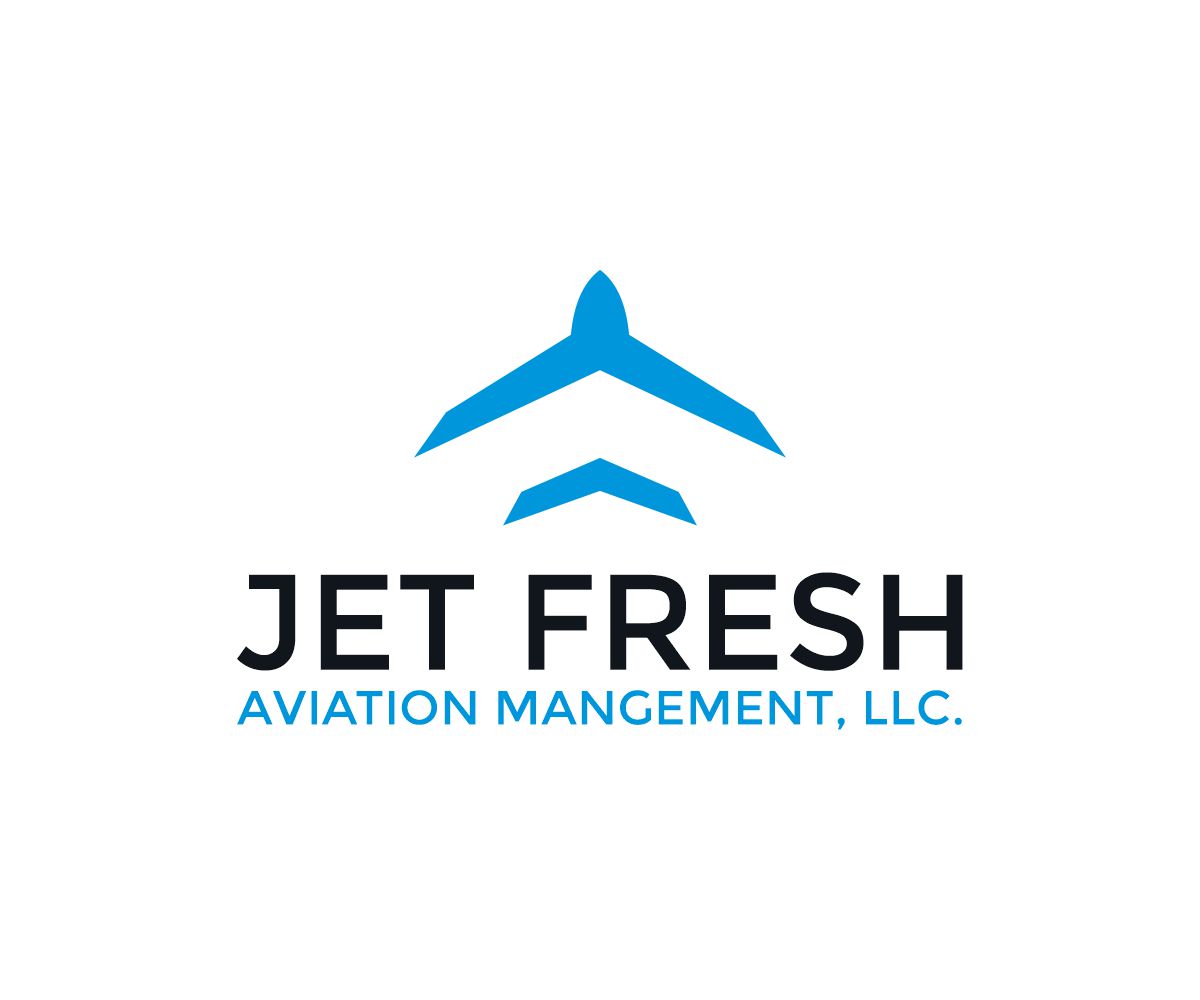 Logo Design by Thati Designs for Jet Fresh Aviation Management, LLC.  | Design #30346380
