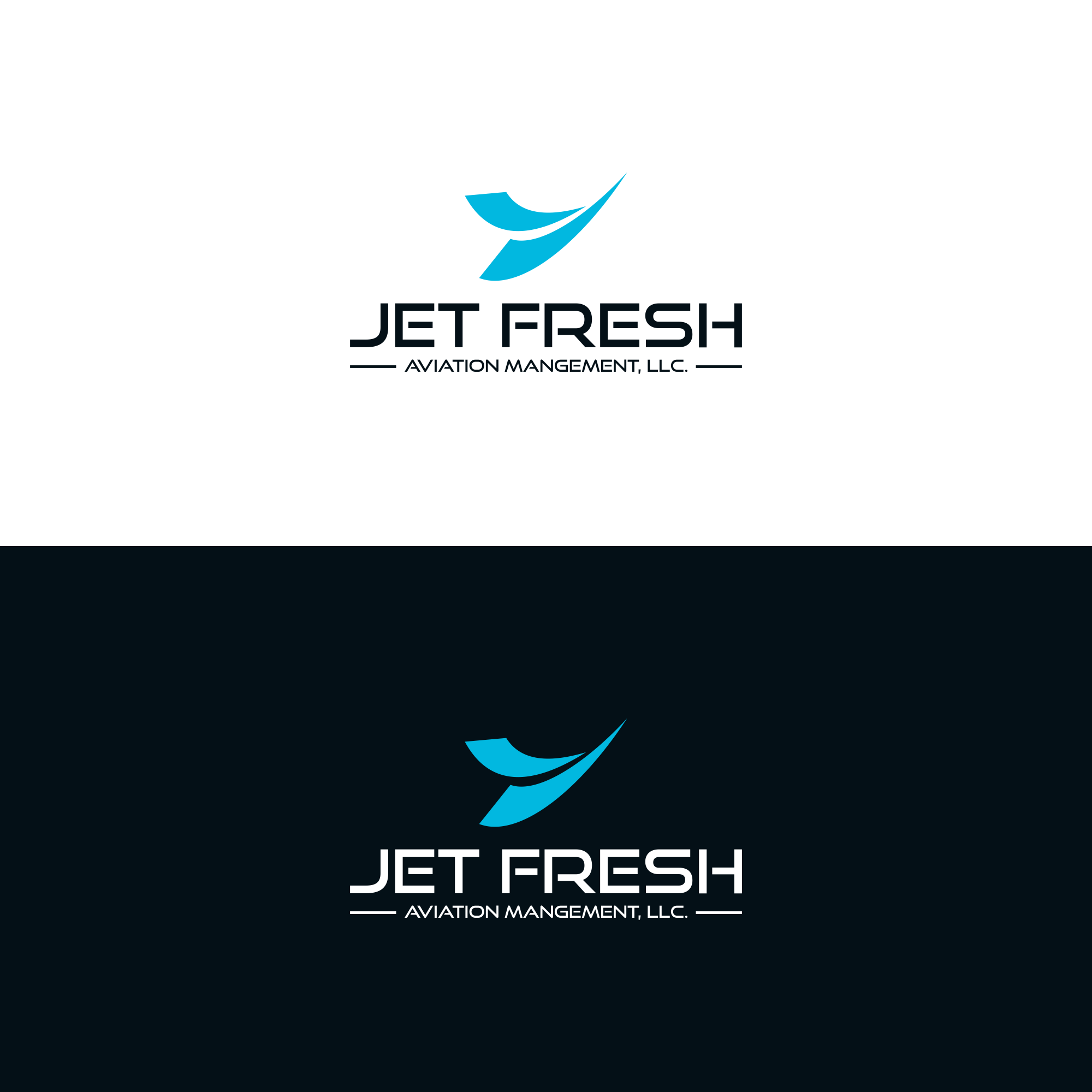 Logo Design by 27studioArt for Jet Fresh Aviation Management, LLC.  | Design #30364444