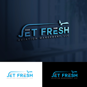 Logo Design by S.H Designs for Jet Fresh Aviation Management, LLC.  | Design: #30342775