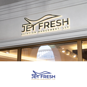 Logo Design by S.H Designs for Jet Fresh Aviation Management, LLC.  | Design: #30342776