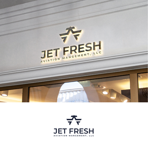 Logo Design by S.H Designs for Jet Fresh Aviation Management, LLC.  | Design: #30342777