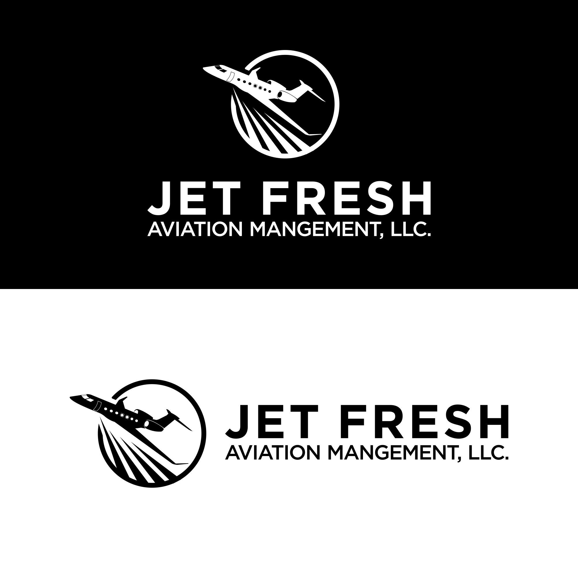 Logo Design by ngibad for Jet Fresh Aviation Management, LLC.  | Design #30358531