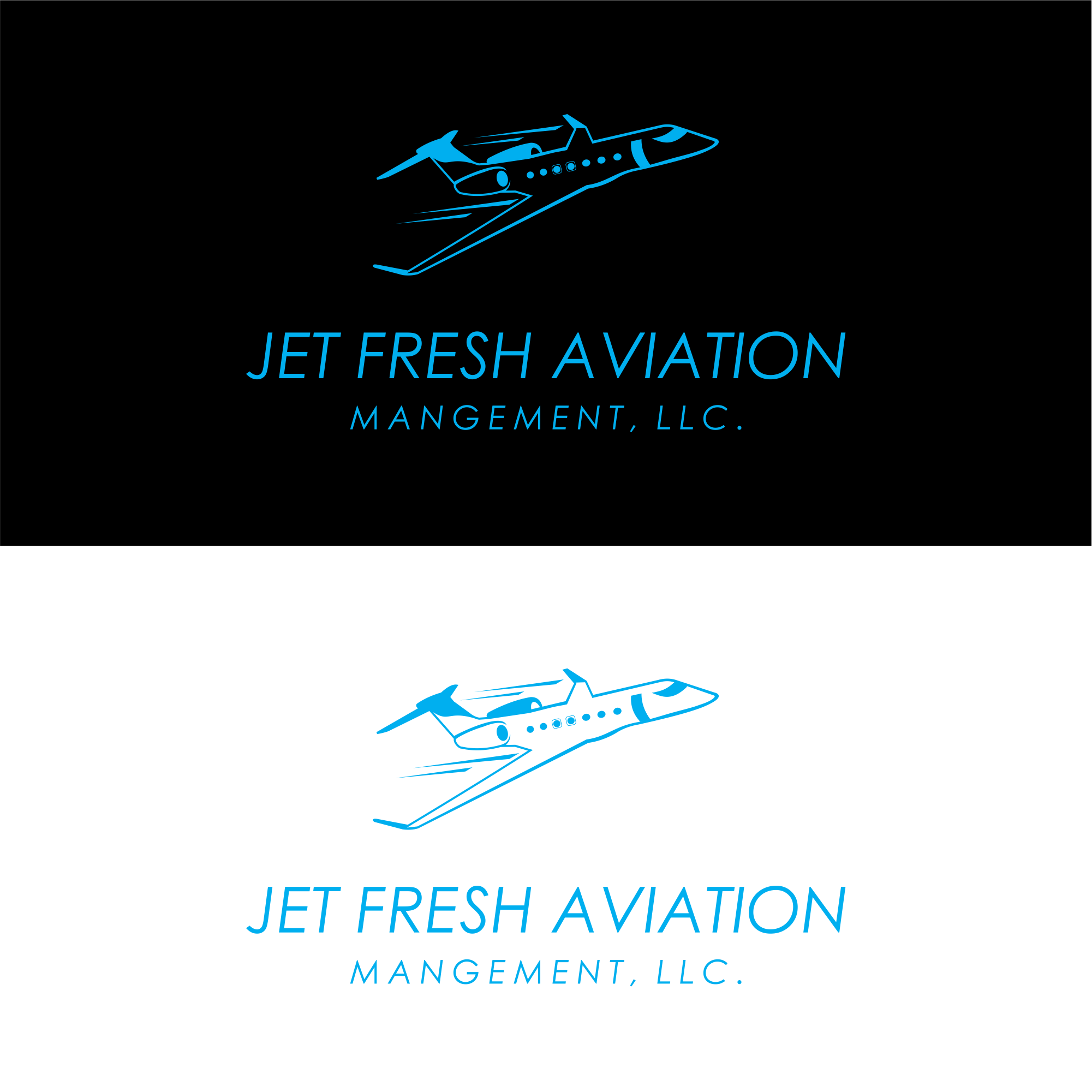 Logo Design by ngibad for Jet Fresh Aviation Management, LLC.  | Design #30364633
