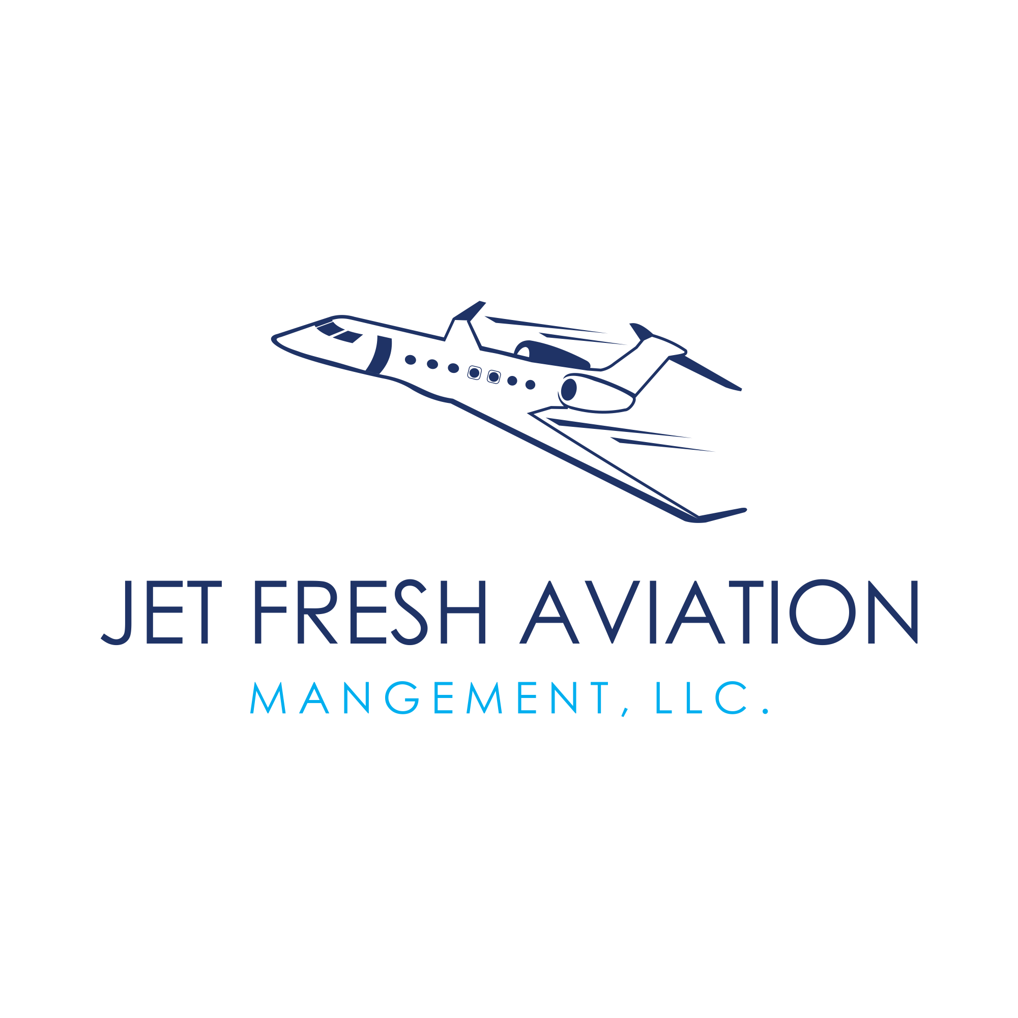 Logo-Design von ngibad für Jet Fresh Aviation Management, LLC.  | Design #30364637