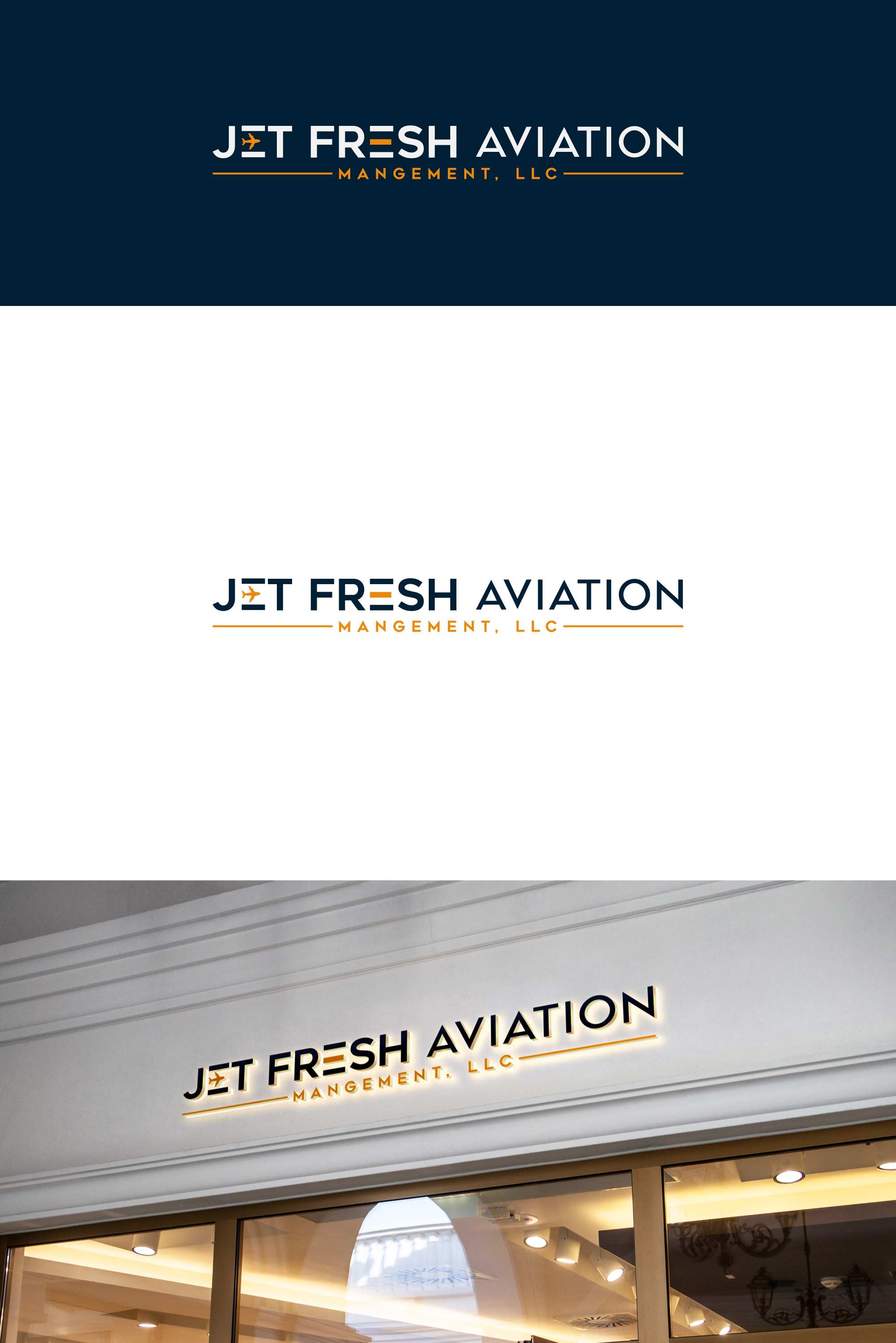 Logo-Design von SK art_pro für Jet Fresh Aviation Management, LLC.  | Design #30341963