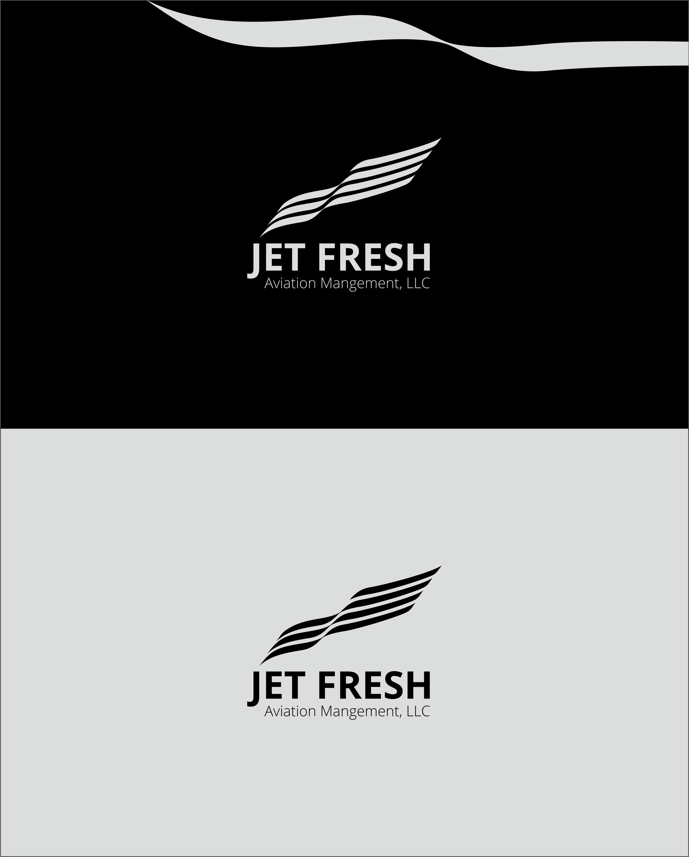 Logo Design by Student_art for Jet Fresh Aviation Management, LLC.  | Design #30377965