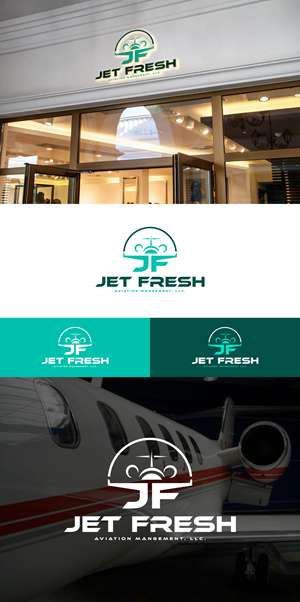 Logo Design by AyaanArt for Jet Fresh Aviation Management, LLC.  | Design: #30376274