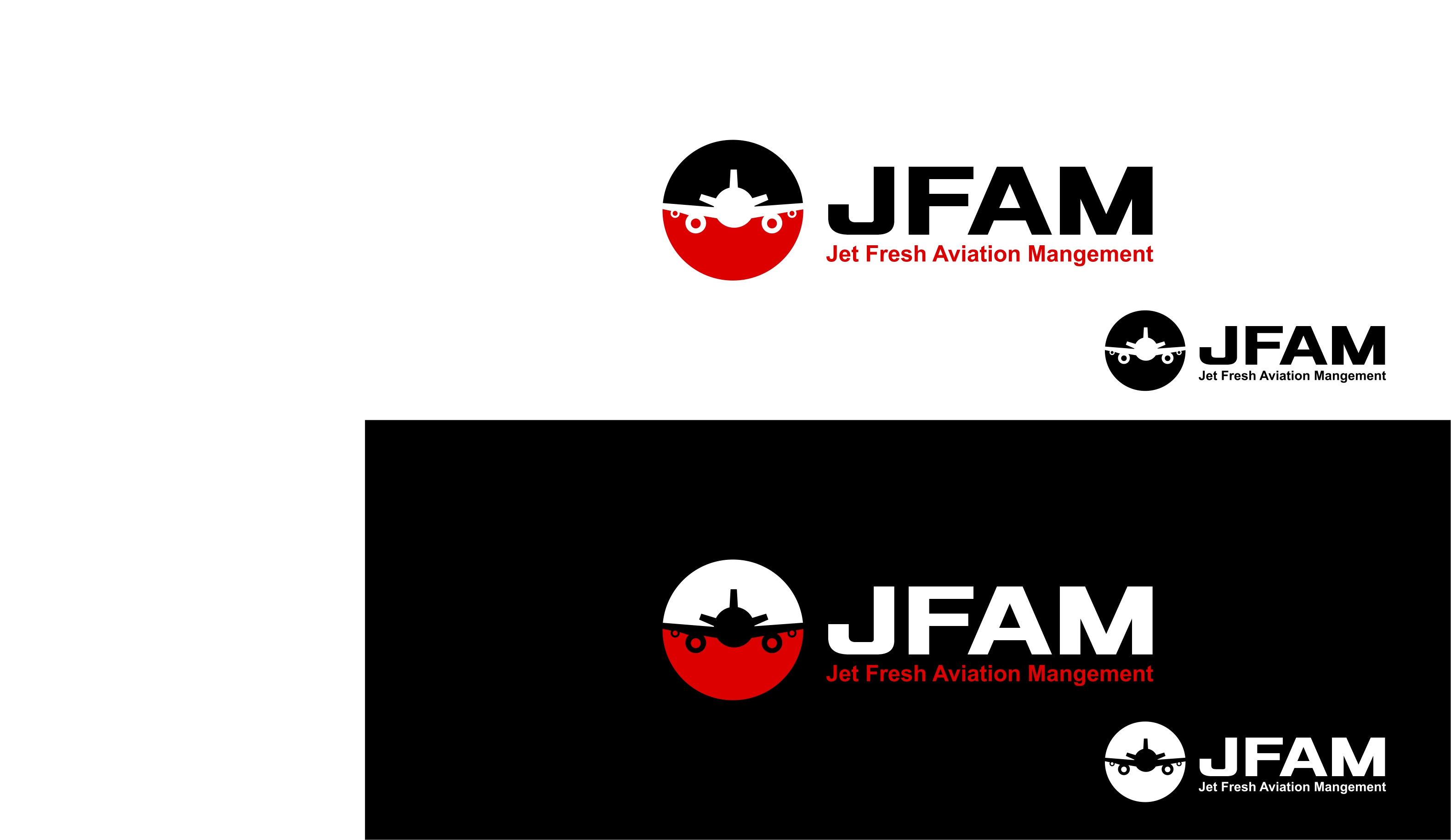 Logo Design by trojni for Jet Fresh Aviation Management, LLC.  | Design #30361074