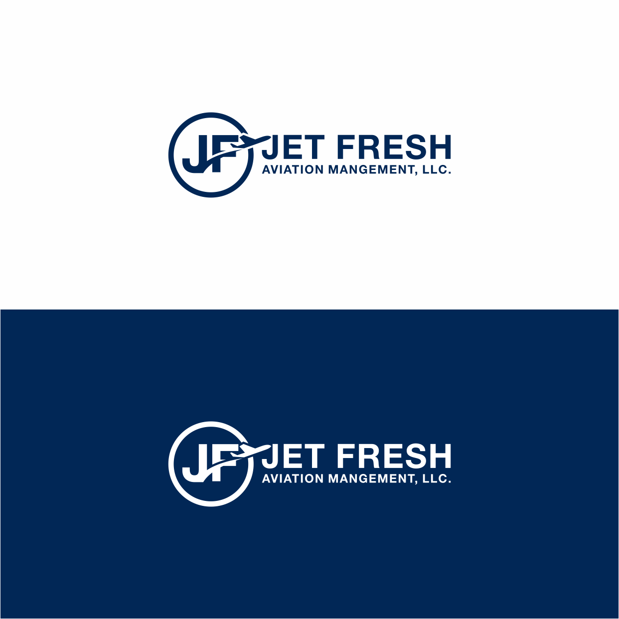 Logo-Design von Kaze56 für Jet Fresh Aviation Management, LLC.  | Design #30346773