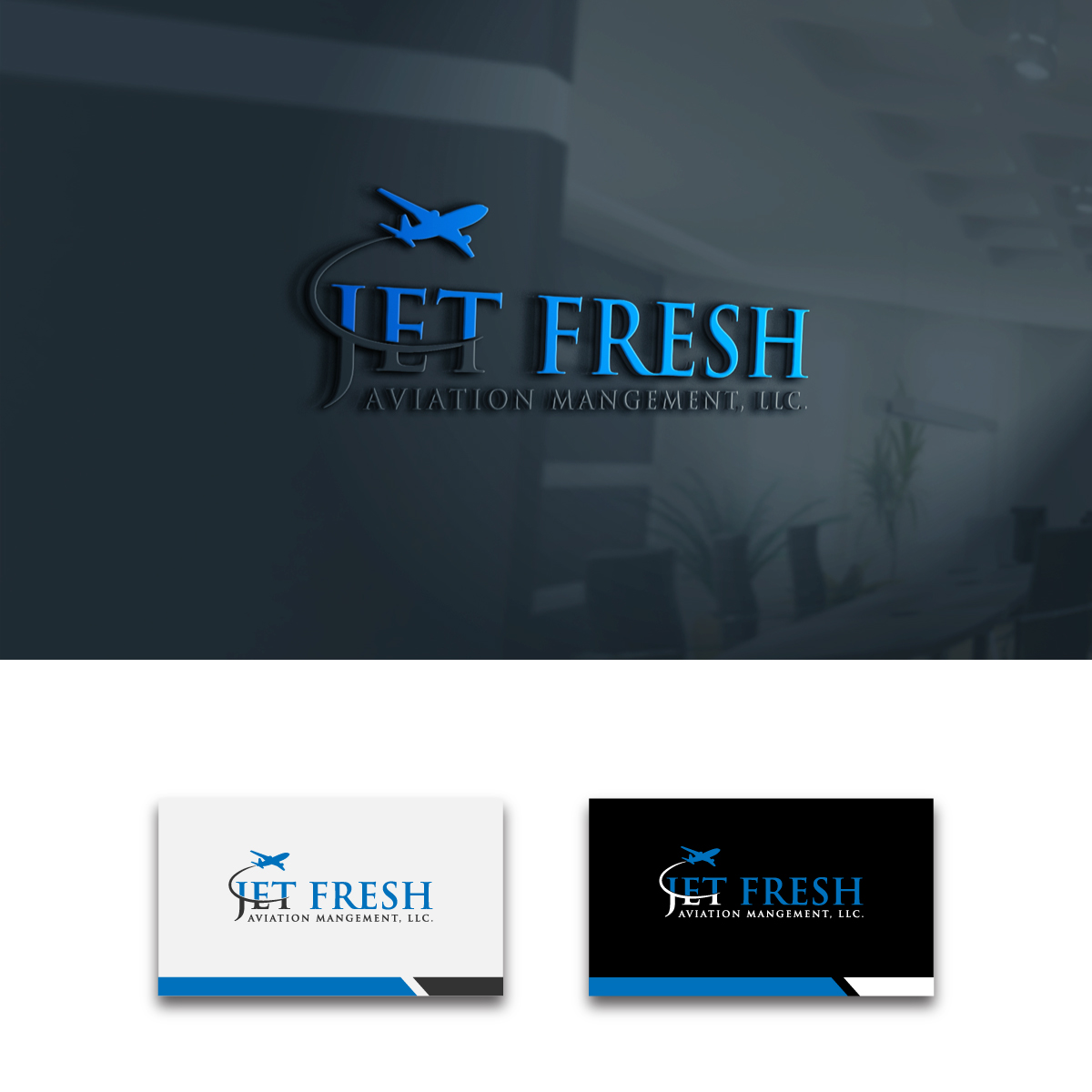 Logo Design by Rasu raj for Jet Fresh Aviation Management, LLC.  | Design #30341220