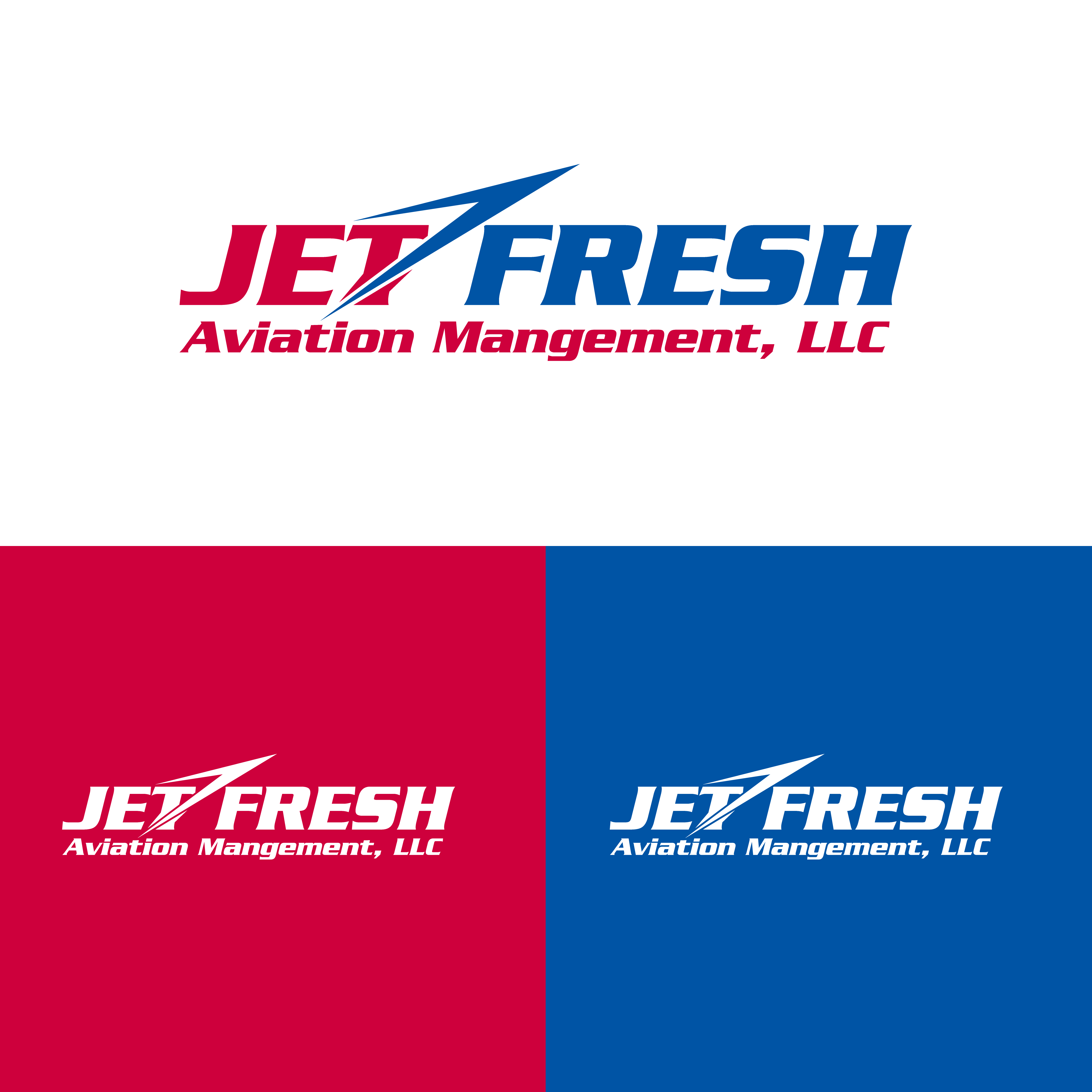 Logo-Design von M Art & Design für Jet Fresh Aviation Management, LLC.  | Design #30340875