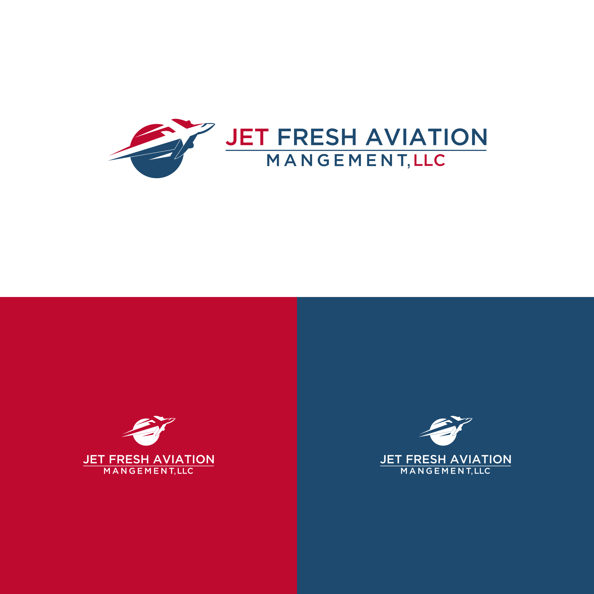 Design de Logo par agungvoland pour Jet Fresh Aviation Management, LLC.  | Design #30342897