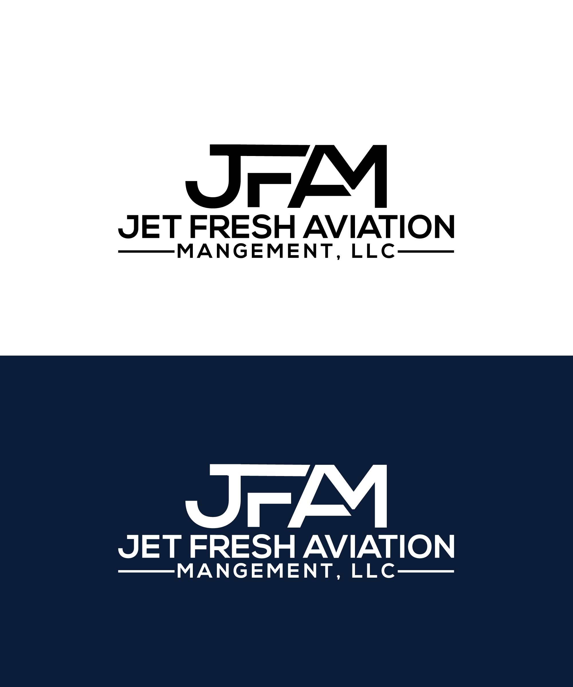 Logo Design by MHP Graphics House for Jet Fresh Aviation Management, LLC.  | Design #30343423