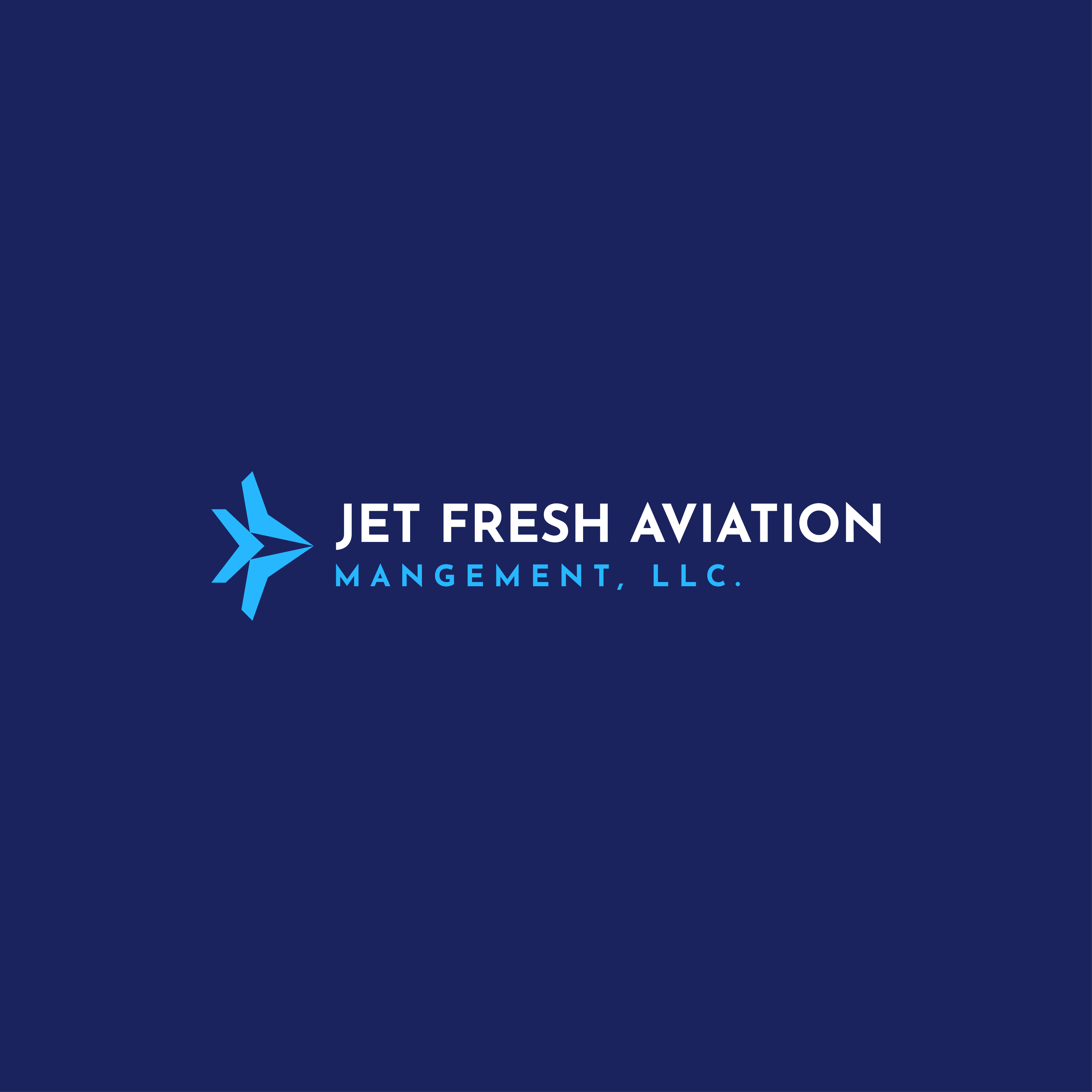 Logo-Design von Designing Key für Jet Fresh Aviation Management, LLC.  | Design #30381970