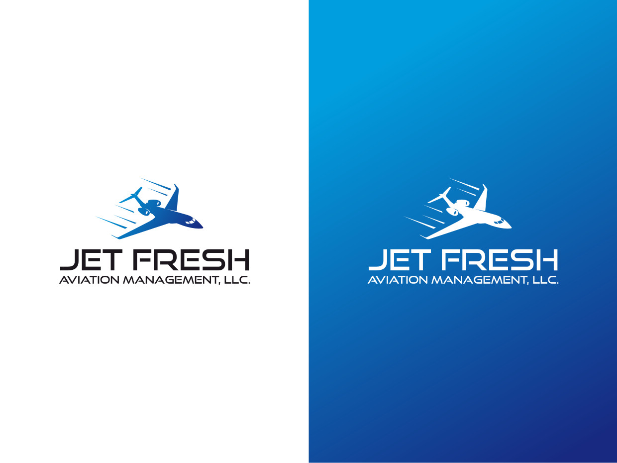 Logo Design by Atvento Graphics for Jet Fresh Aviation Management, LLC.  | Design #30353384