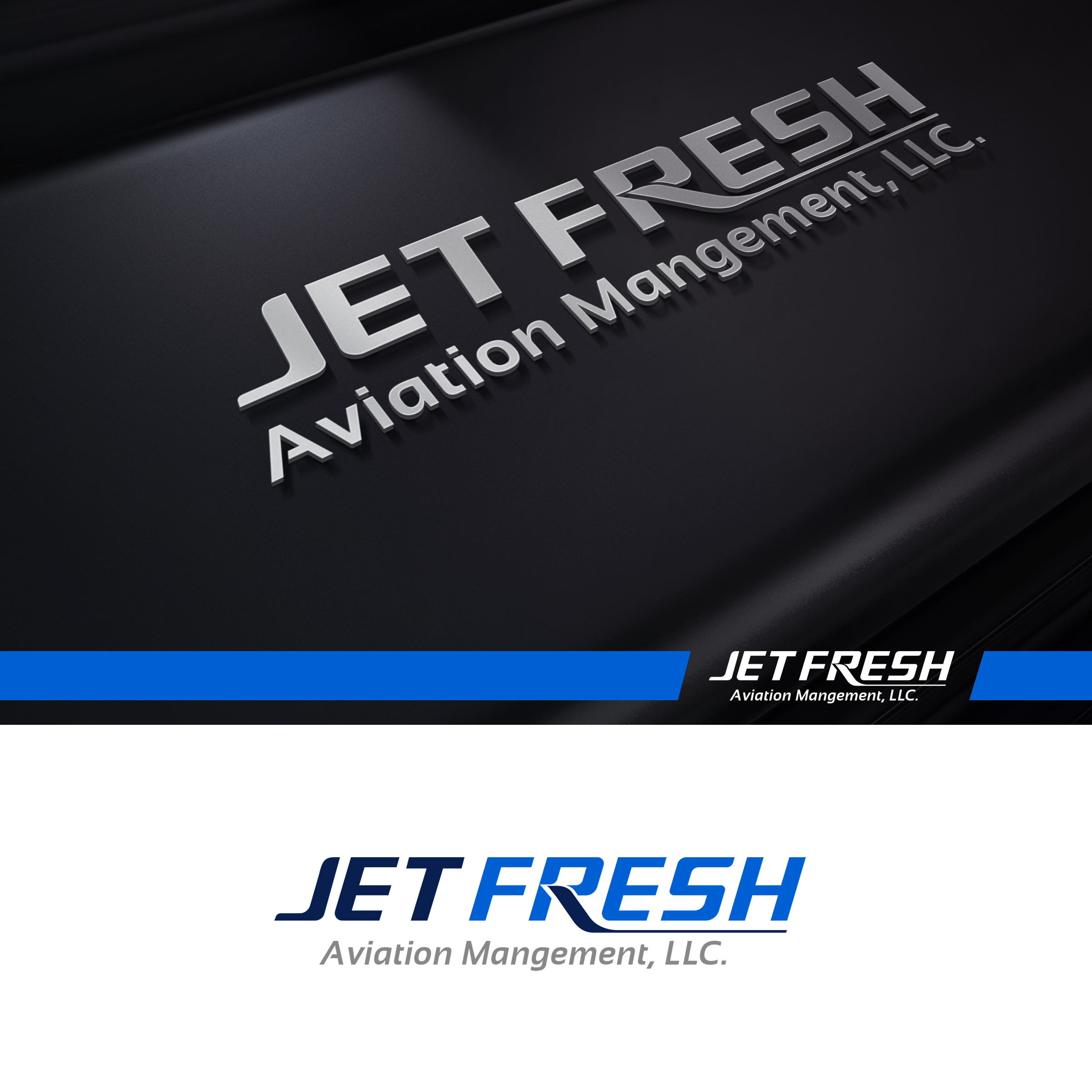 Logo Design by Logooos for Jet Fresh Aviation Management, LLC.  | Design #30355740