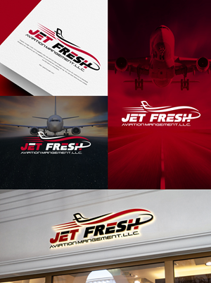 Logo Design by aexoagency for Jet Fresh Aviation Management, LLC.  | Design: #30342323