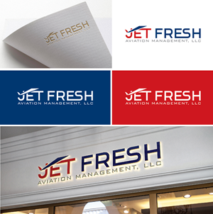 Logo Design by AL-BARAKAH for Jet Fresh Aviation Management, LLC.  | Design: #30340181
