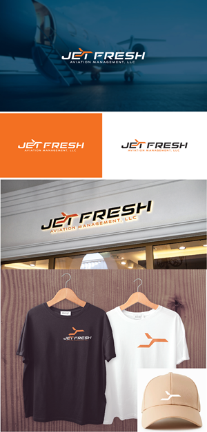 Logo Design by AL-BARAKAH for Jet Fresh Aviation Management, LLC.  | Design: #30340445
